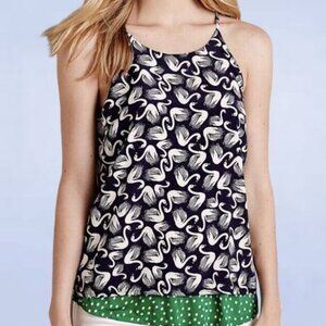 Porridge x Anthropologie Swan‎ Layered Tank - Size Small